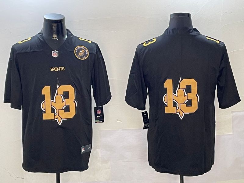 Men New Orleans Saints #13 No Name Black 2024 Nike Limited NFL Jersey style 01021->new orleans saints->NFL Jersey